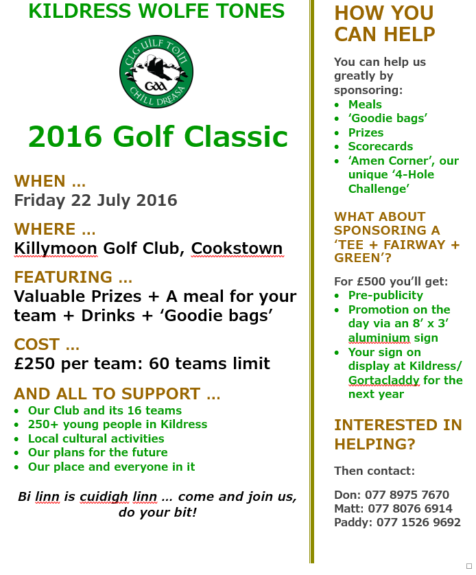 ‘Putting’ our 2016 Golf Classic in Place